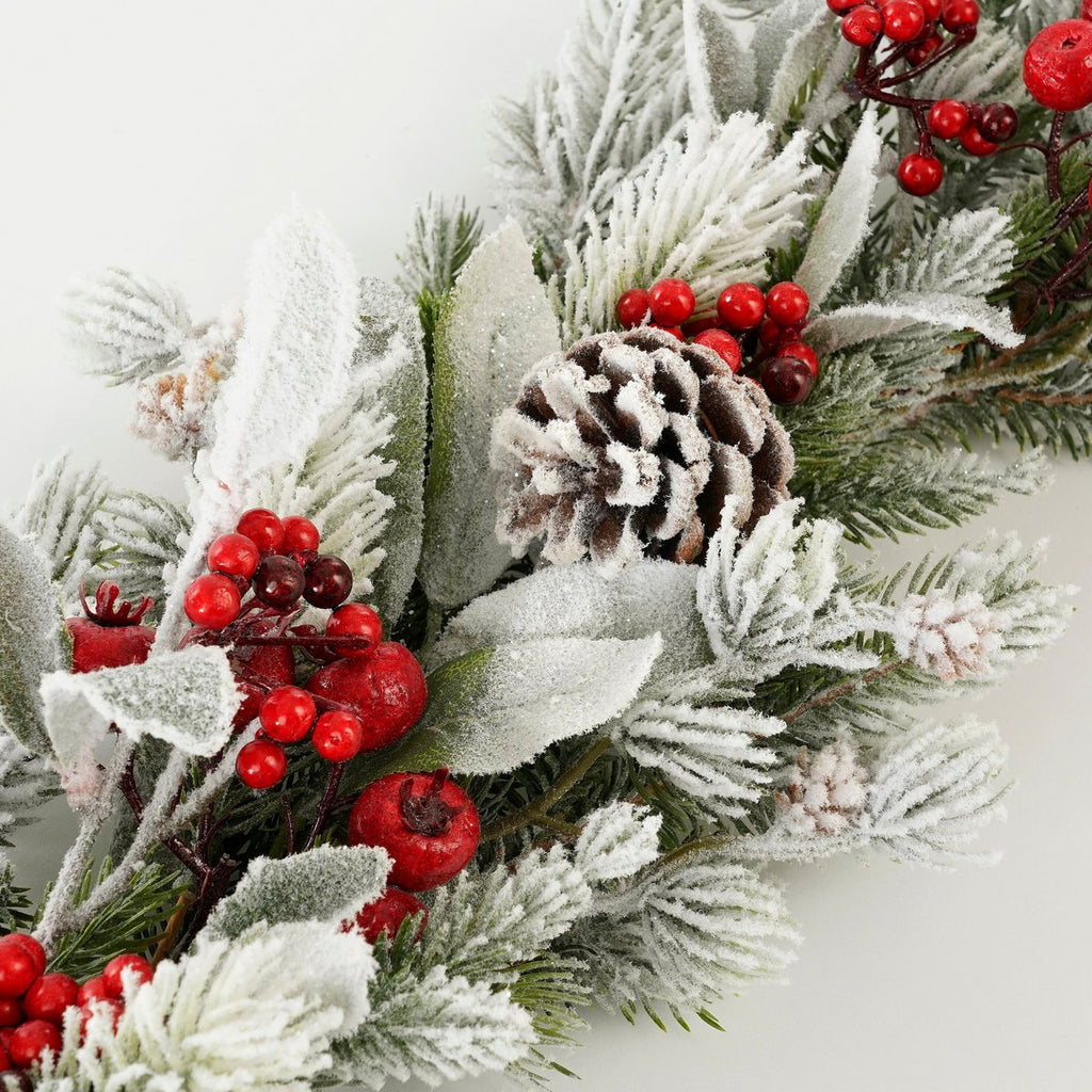 Kerst guirlande Belfort Groen Mica Decorations