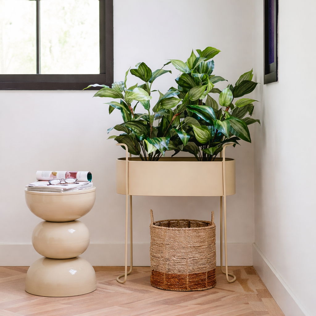 Bloempot binnen Moritz Beige Mica Decorations