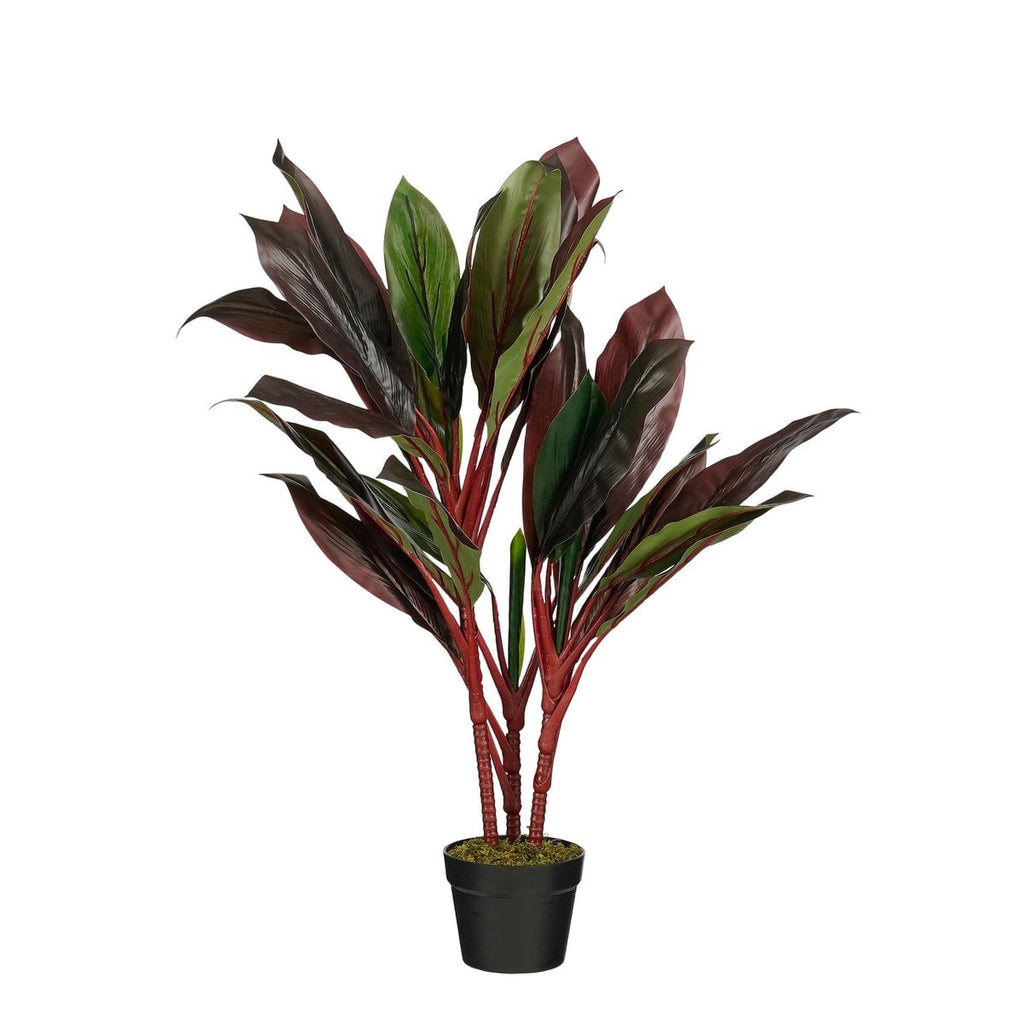 Kunstplant Cordyline Rood Mica Decorations