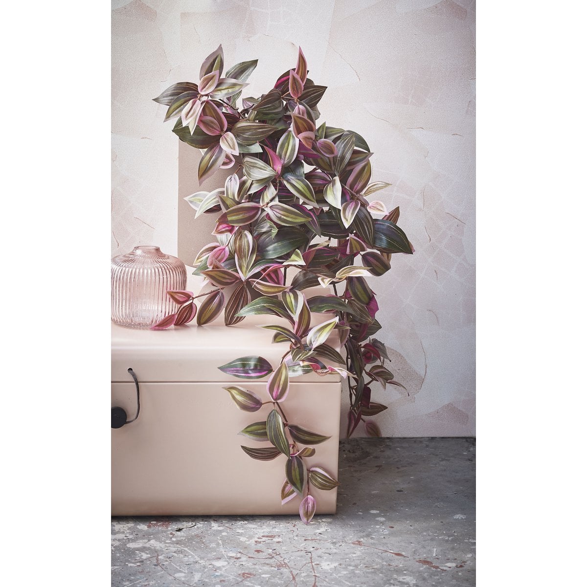 Kunst hangplant Tradescantia Donkerrood Mica Decorations