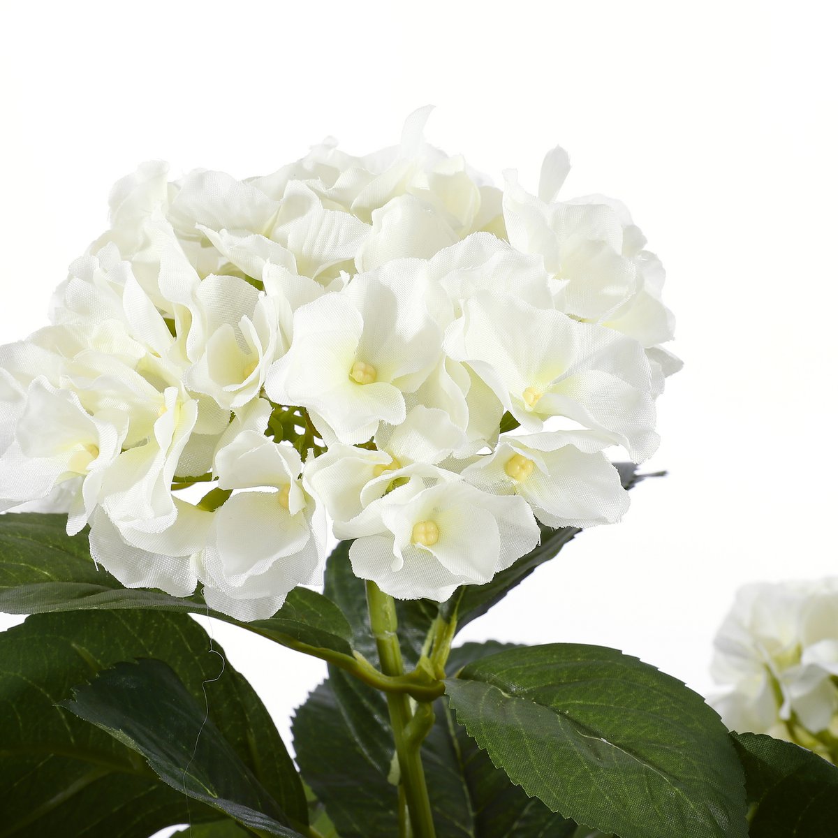 Hortensia Kunstplant in Bloempot Stan - H45 x Ø45 cm - Wit Mica Decorations