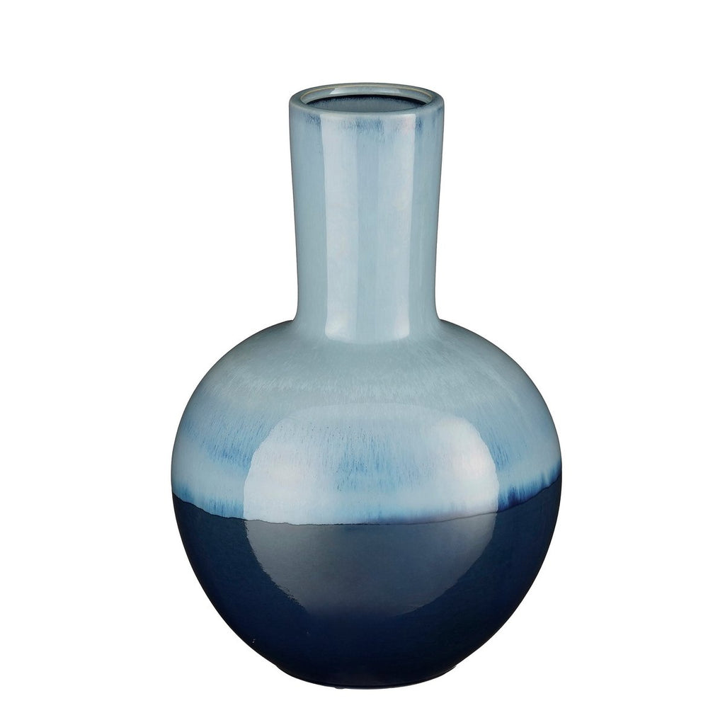 Holm Vaas - H42 x Ø29 cm - Keramiek - Blauw
