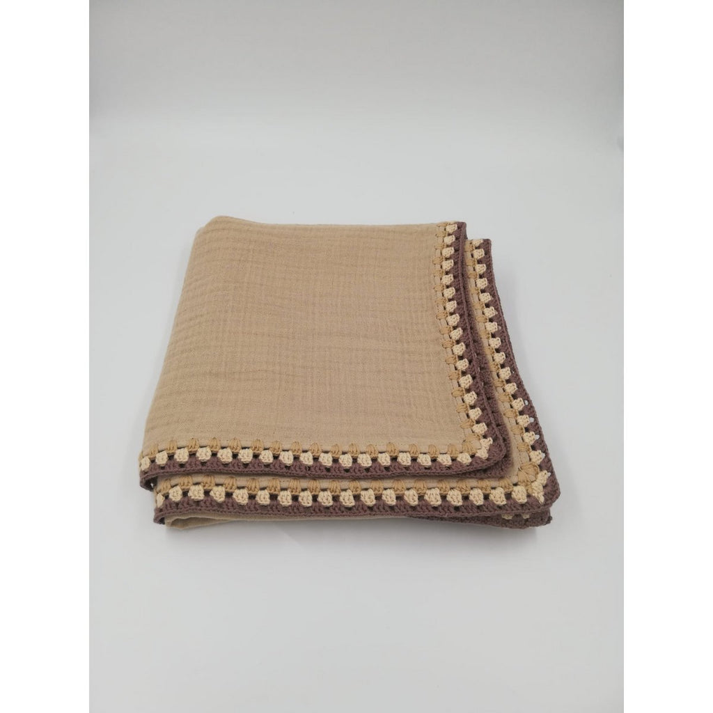 MOUSSELINE deken gehaakt