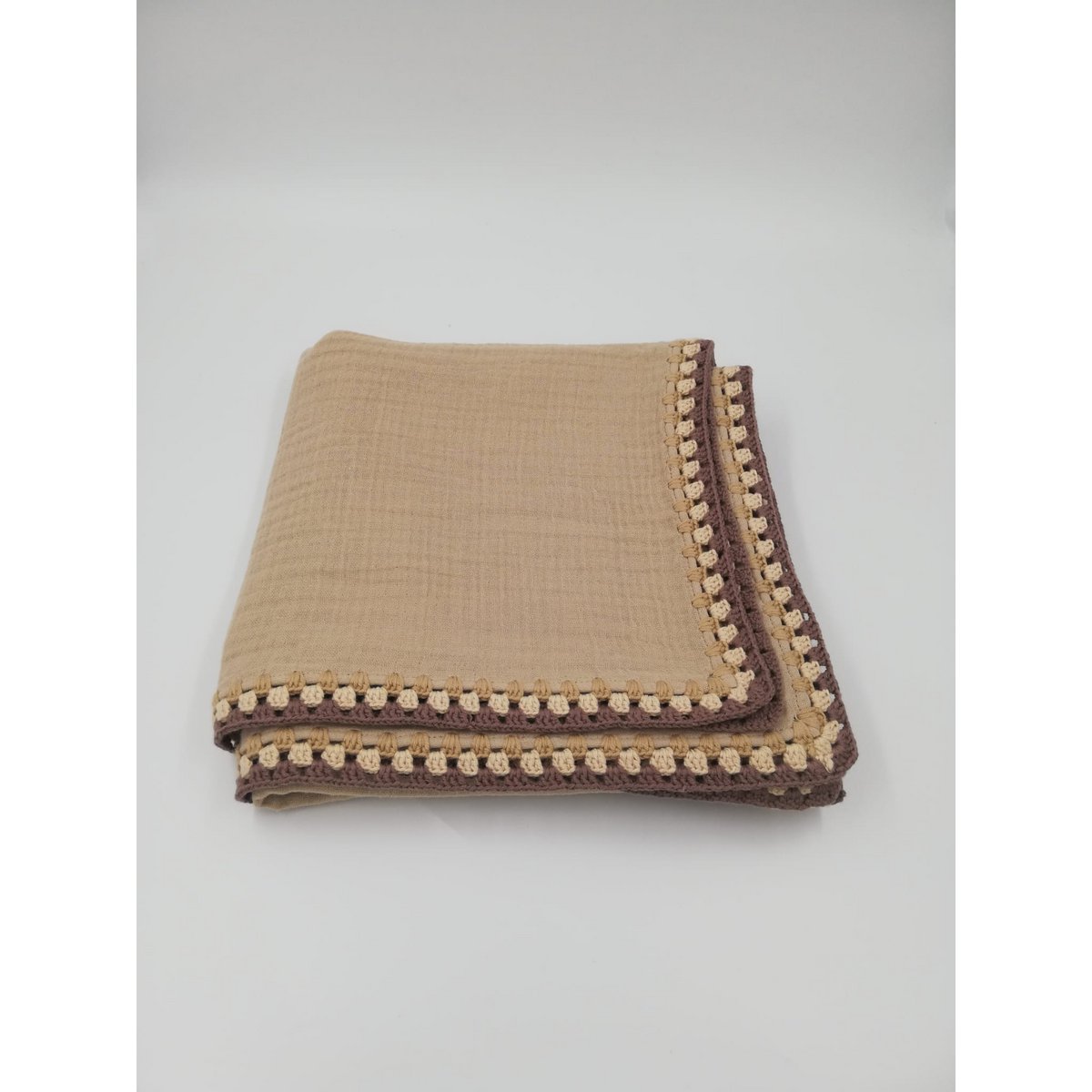 MOUSSELINE deken gehaakt