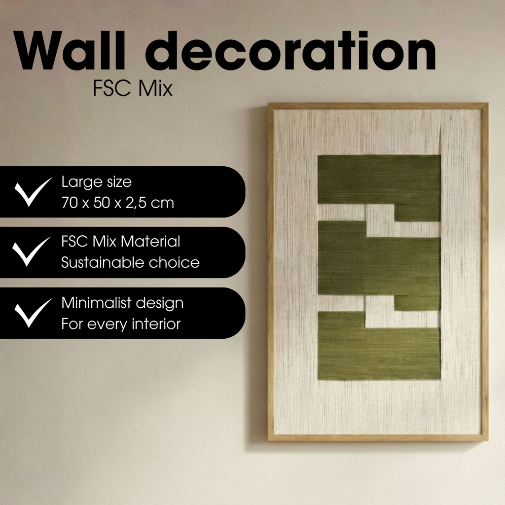 Wanddecoratie  Groen Mica Decorations