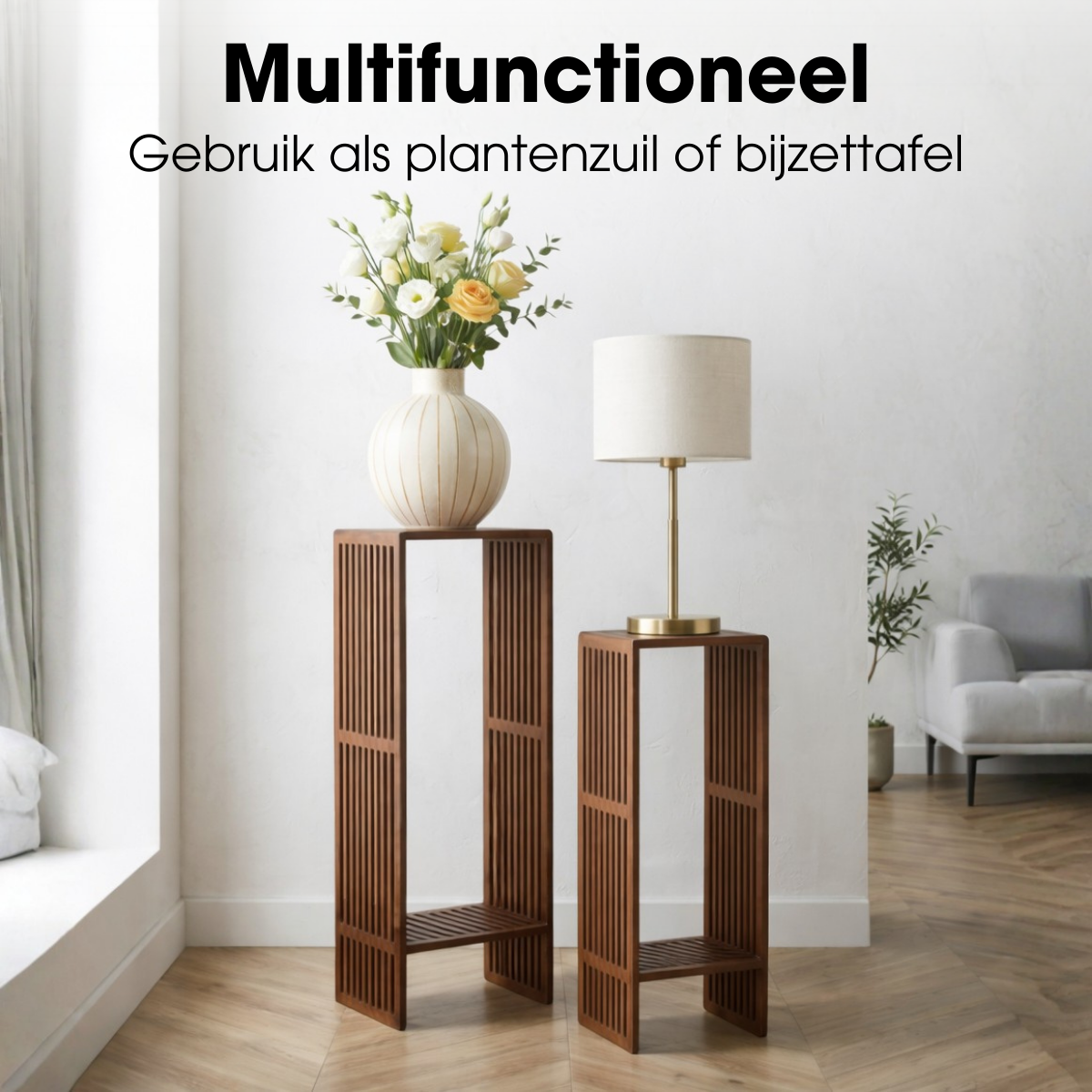Bijzettafel Gian Donkerbruin Mica Decorations