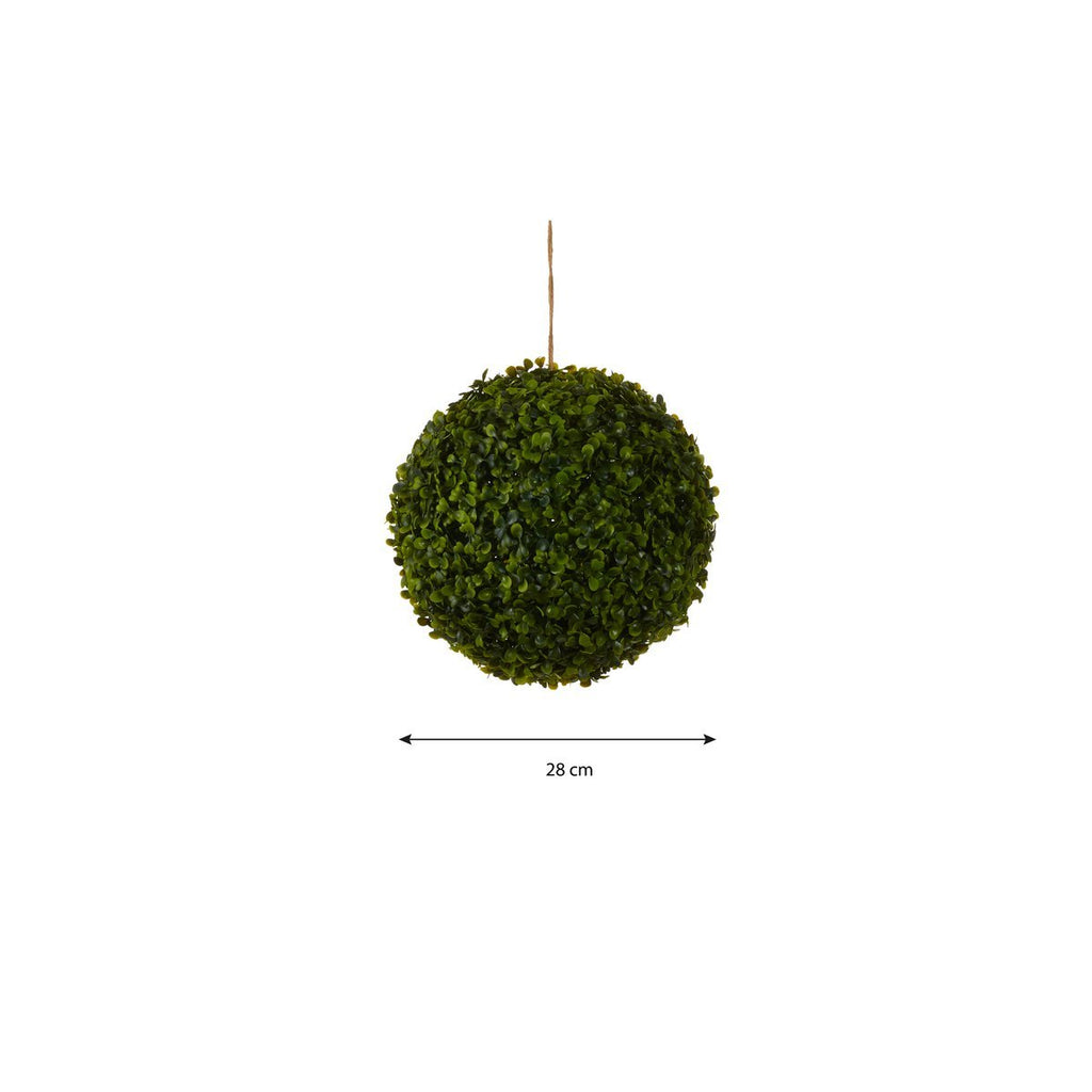 Buxus Bol Kunstplant voor Buiten Hangend - Ø28 cm - Groen Mica Decorations
