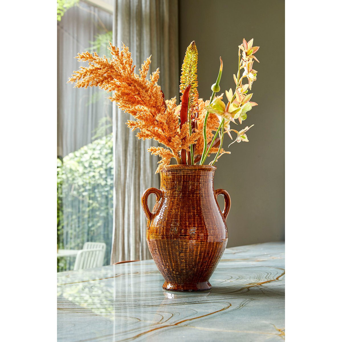 Elena Vaas - L29 x B26 x H39 cm - Keramiek - Bruin