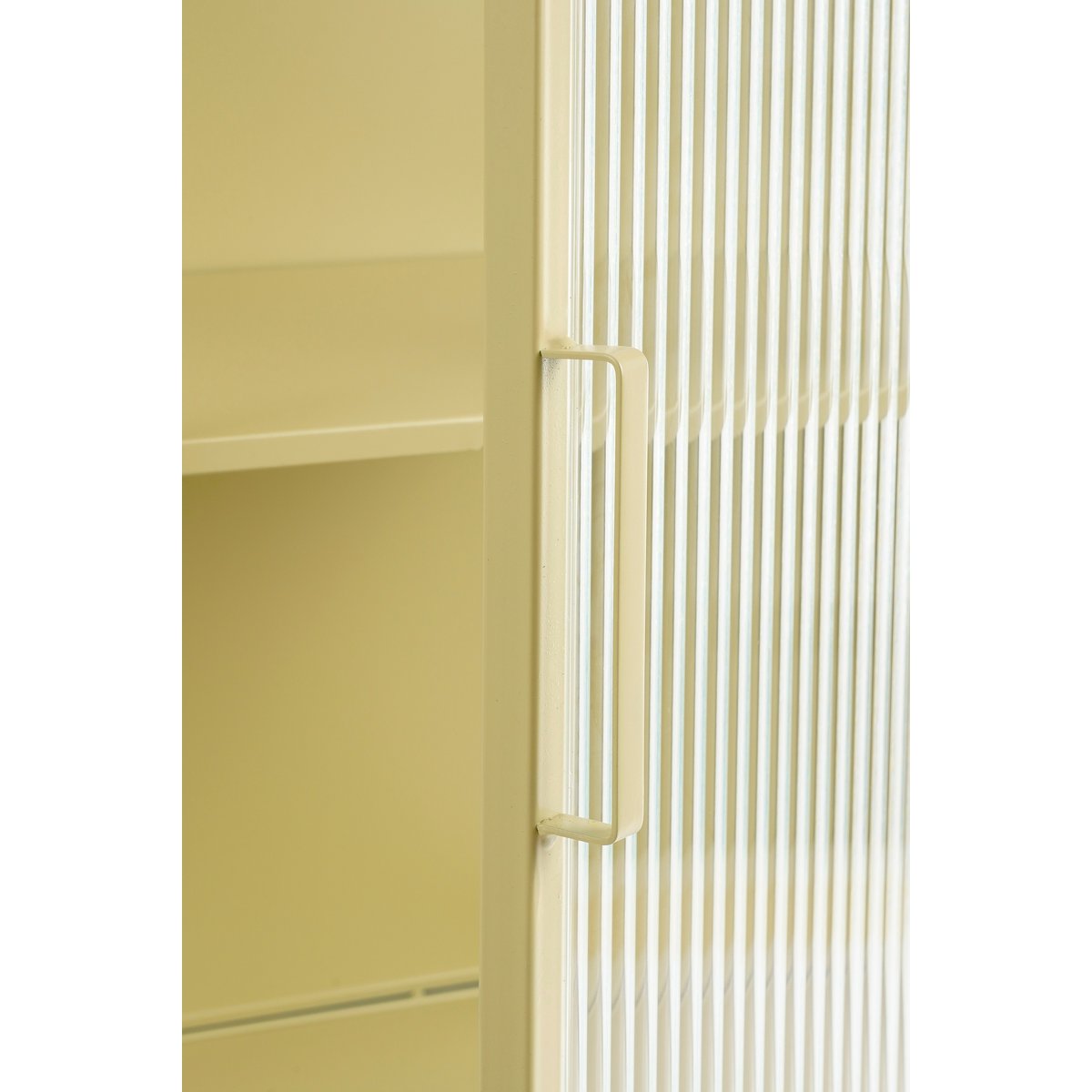 Clifton Opbergkast met Deuren - L38 x B35 x H90 cm - Metaal - Beige
