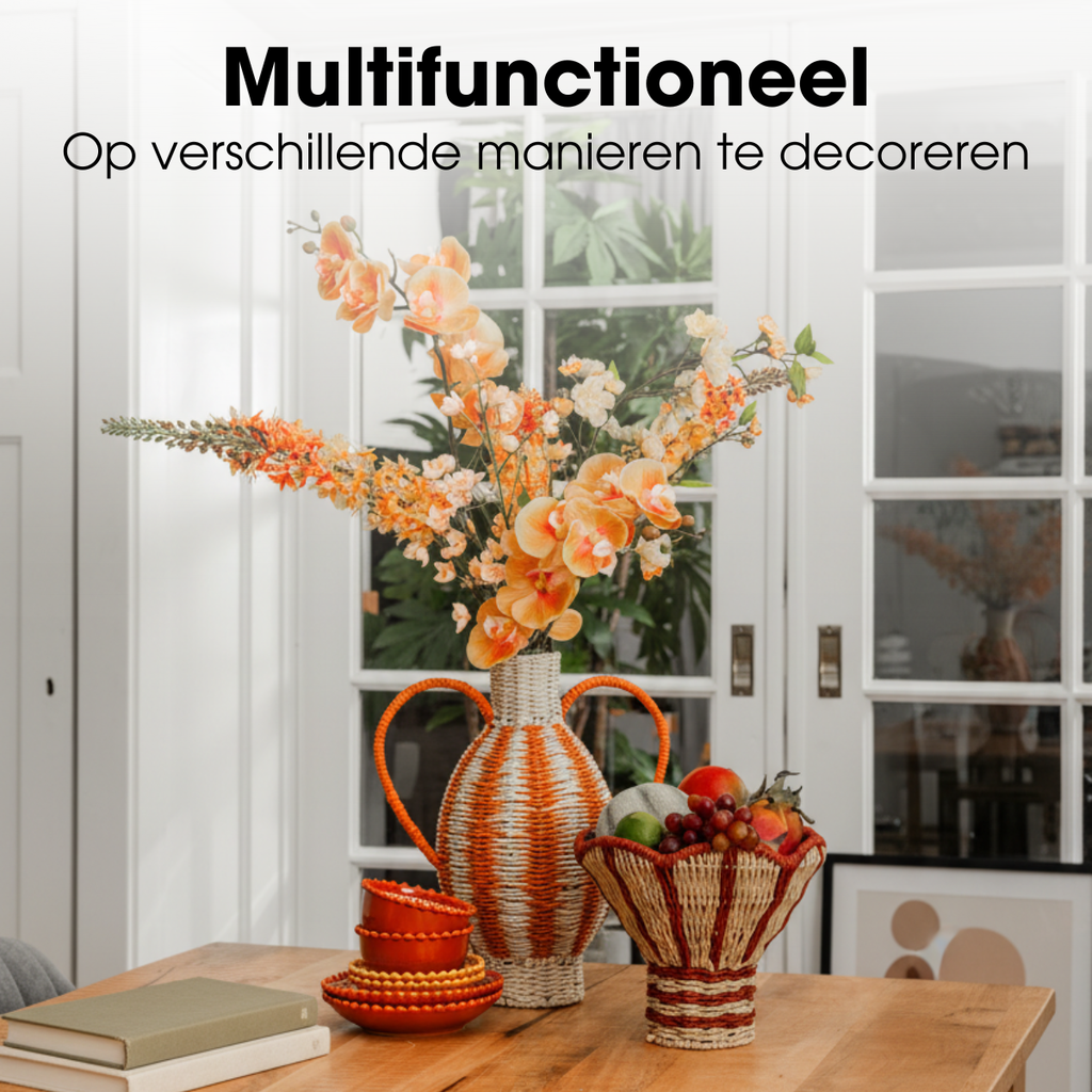 Vaas  Oranje Mica Decorations