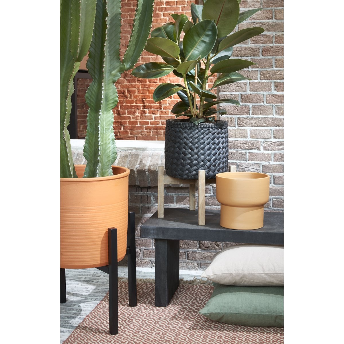 Plantenstandaard Ascot Zwart Mica Decorations