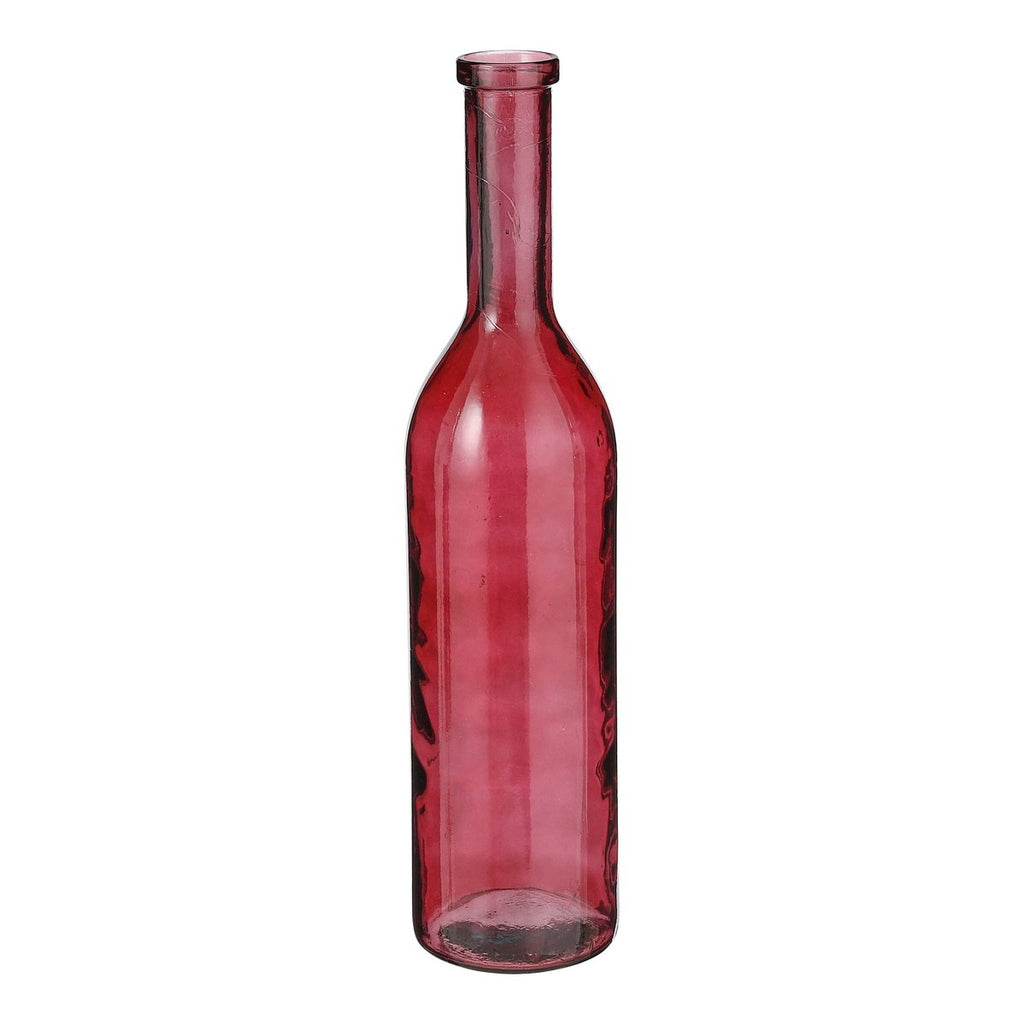 Rioja Fles Vaas - H75 x Ø18 cm - Gerecycled Glas - Bordeaux