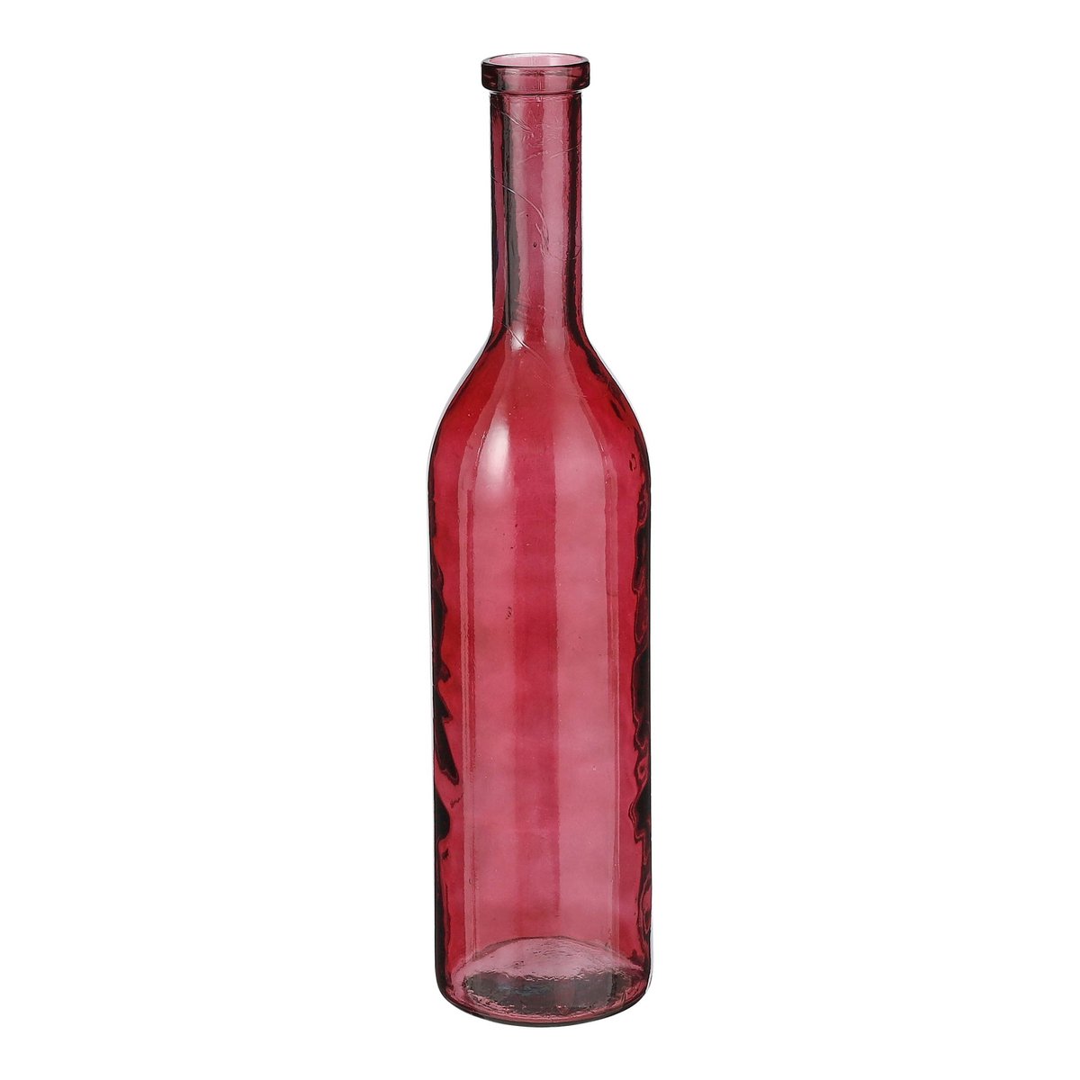 Rioja Fles Vaas - H75 x Ø18 cm - Gerecycled Glas - Bordeaux