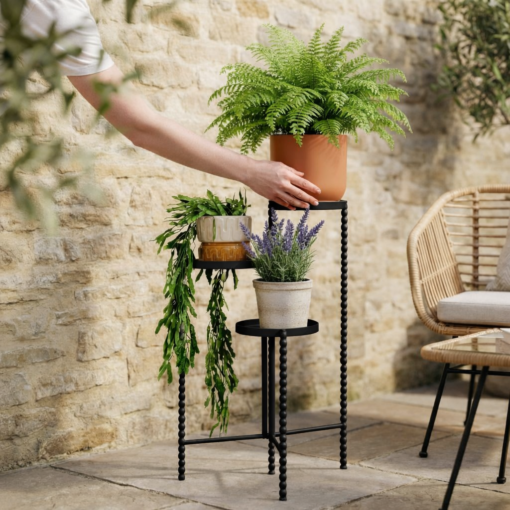 Plantenstandaard Salvo Zwart Mica Decorations
