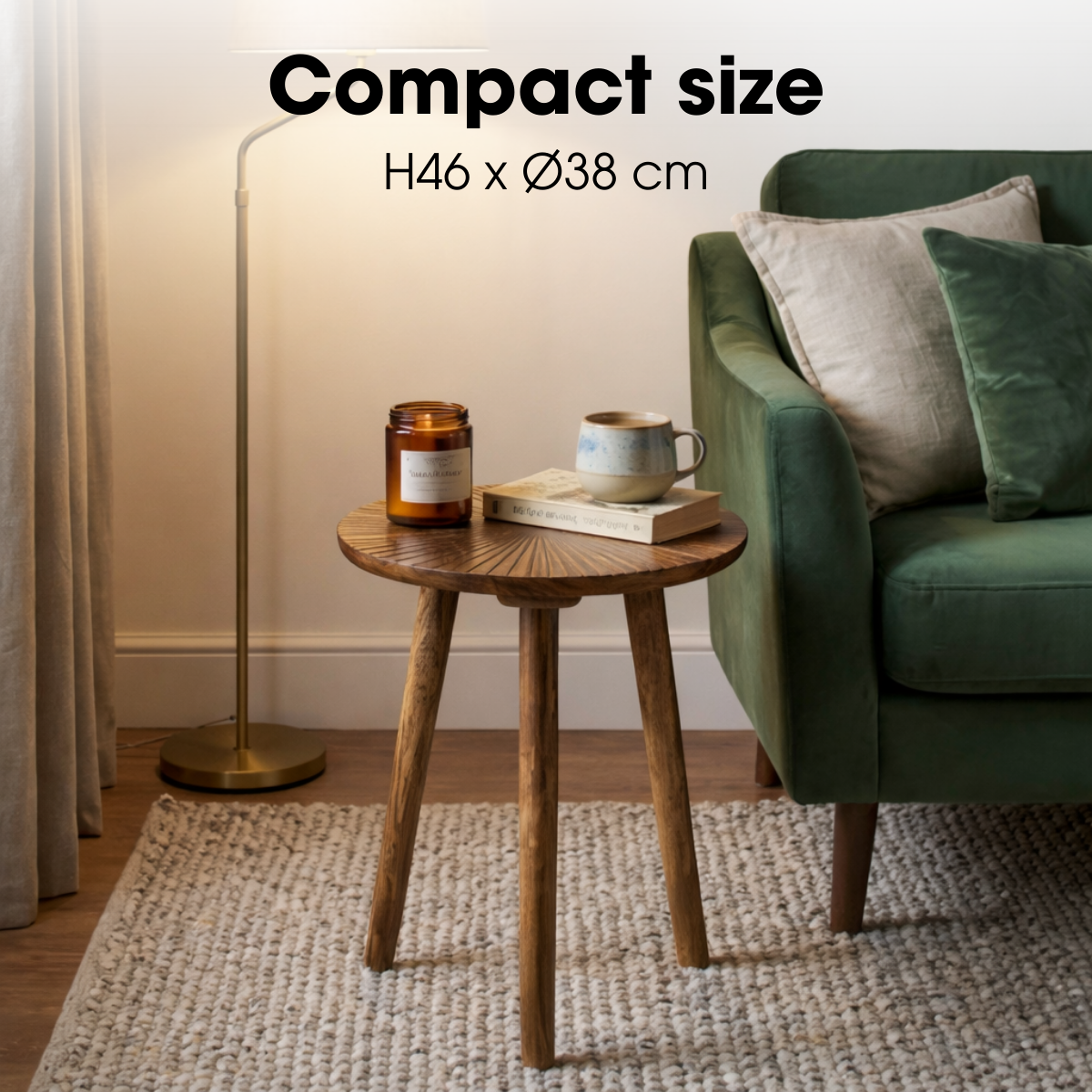 Bijzettafel Pomante Donkerbruin Mica Decorations