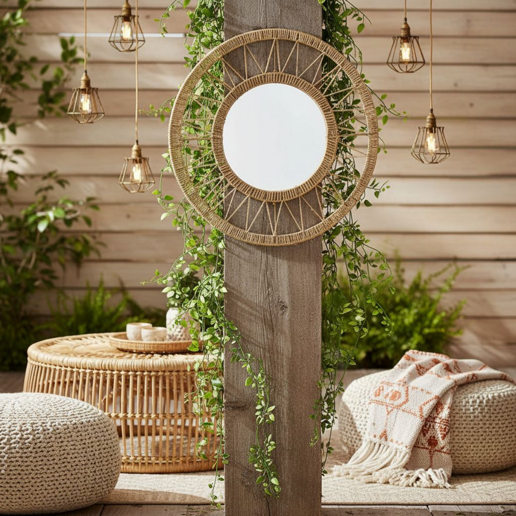 Wandspiegel Ludy Lichtbruin Mica Decorations