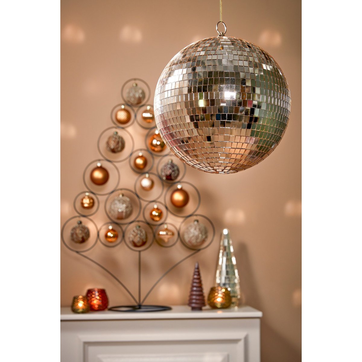 Ornament  Champagne Mica Decorations