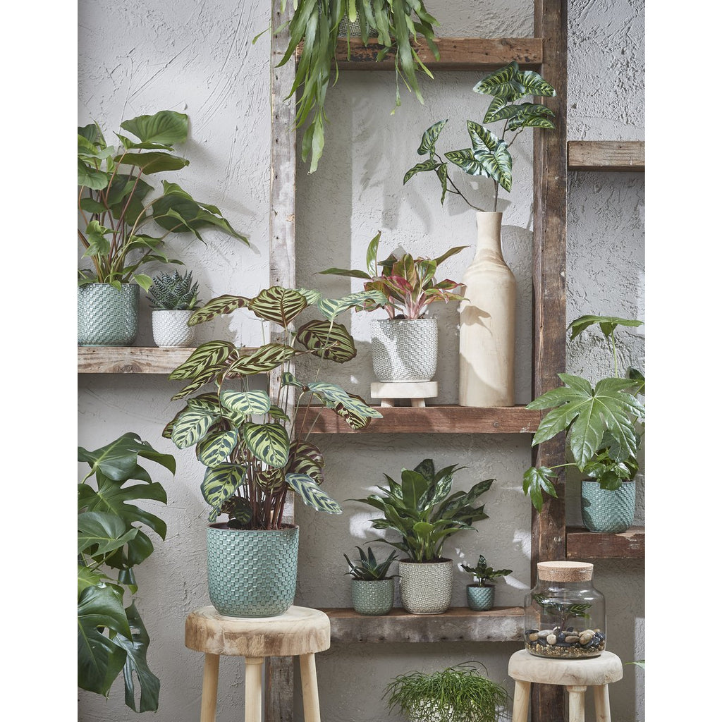 Bloempot binnen Daan Wit Mica Decorations