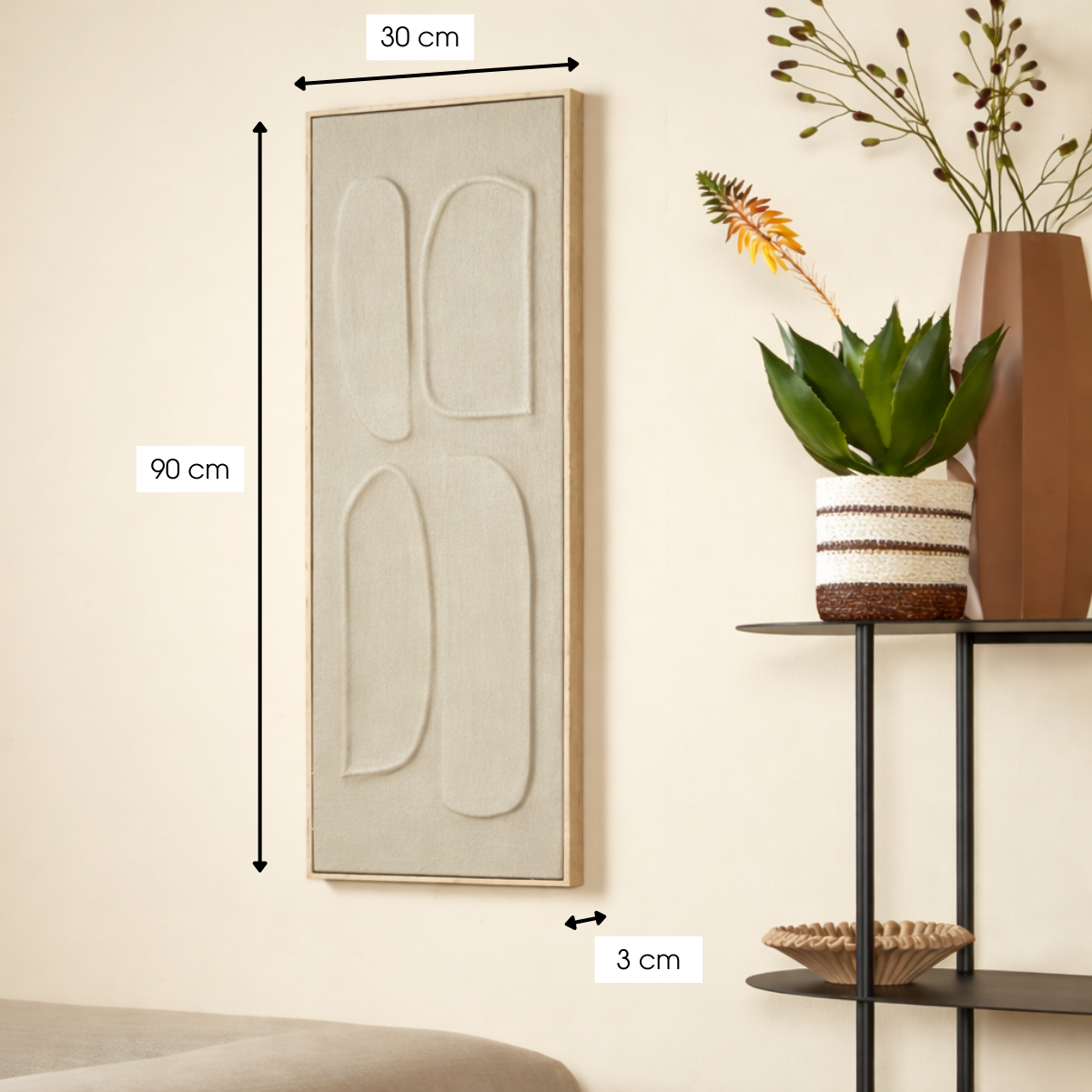 Wanddecoratie  Bruin Mica Decorations