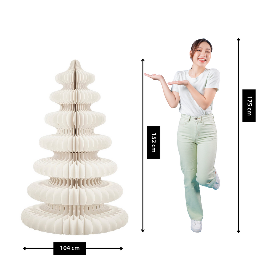 Decoratieve kerstboom  Wit Mica Decorations
