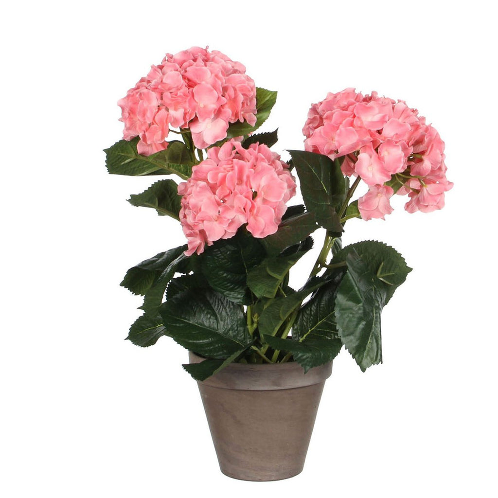 Kunstplant Hydrangea Roze Mica Decorations