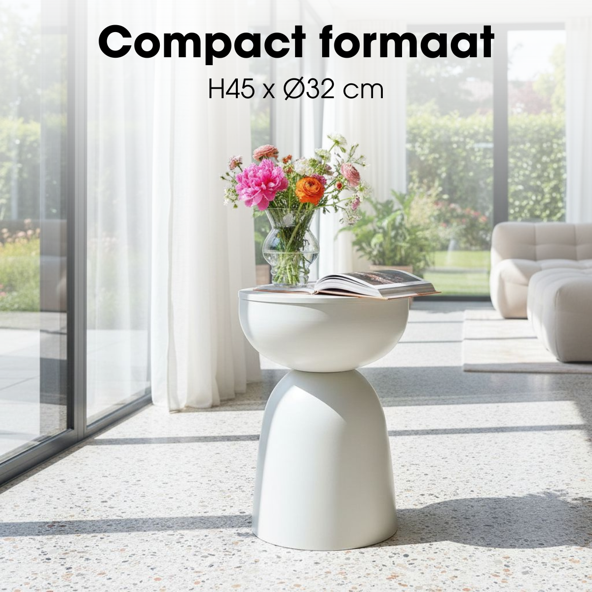 Bijzettafel Elliott Gebroken wit Mica Decorations