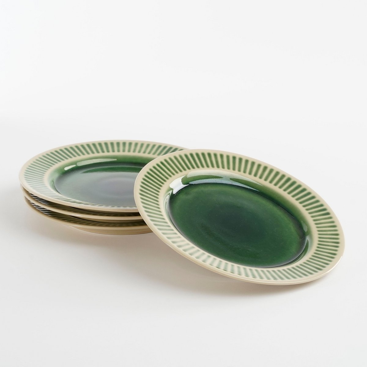 Elice Ontbijtbord - Ø22 cm - Keramiek - Groen