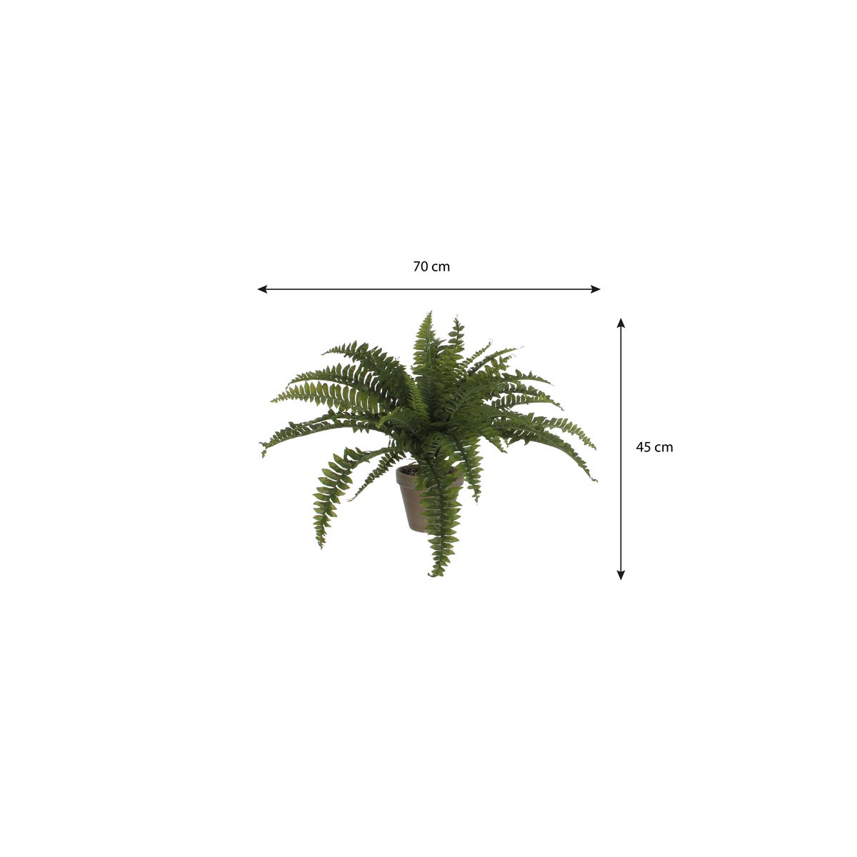 Varen Kunstplant in Bloempot Stan - H40 x Ø70 cm - Groen