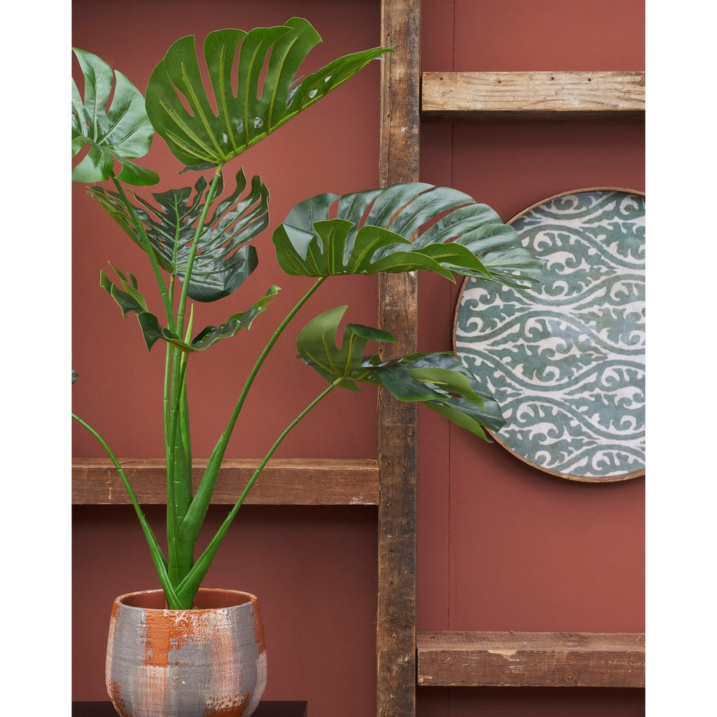 Monstera Kunstplant - H100 x Ø70 cm - Groen Mica Decorations