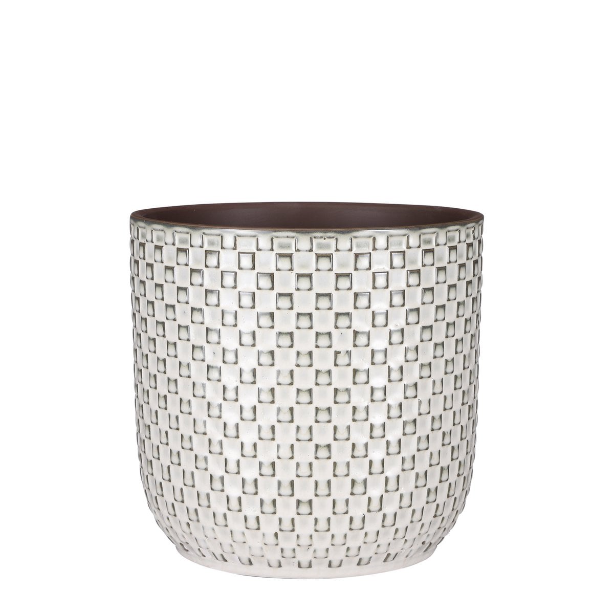 Bloempot binnen Daan Wit Mica Decorations