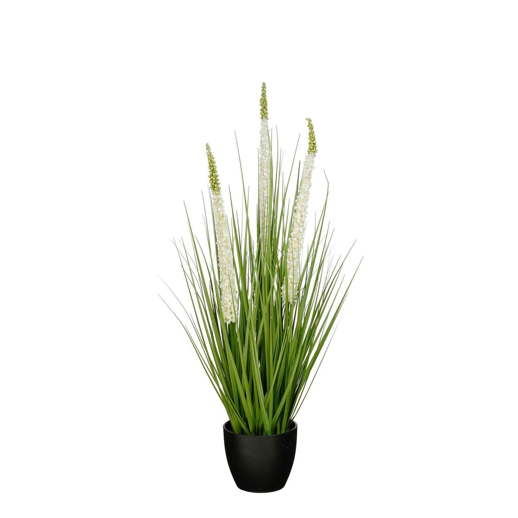 Kunstplant Siergras Wit Mica Decorations