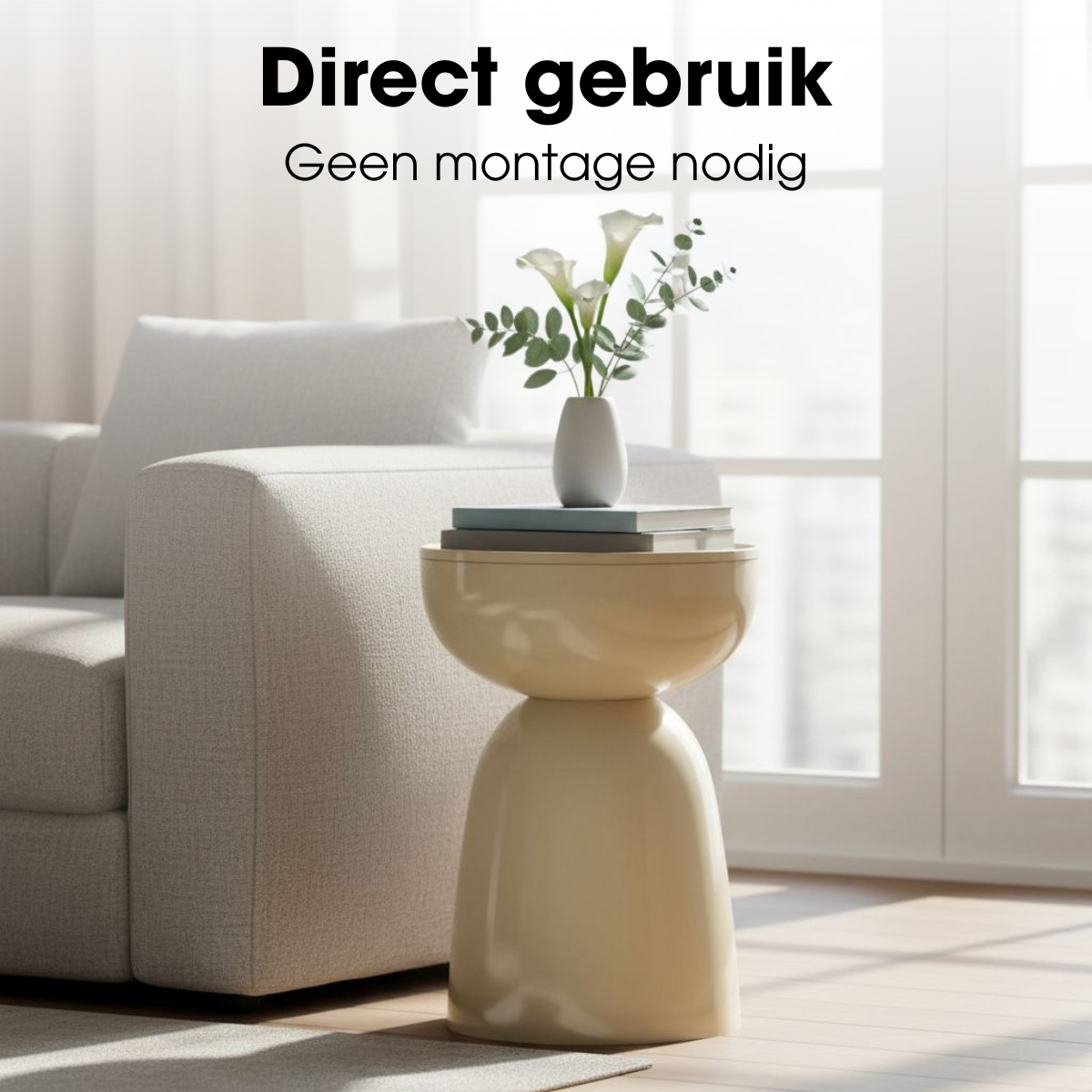 Bijzettafel Elliott Beige Mica Decorations