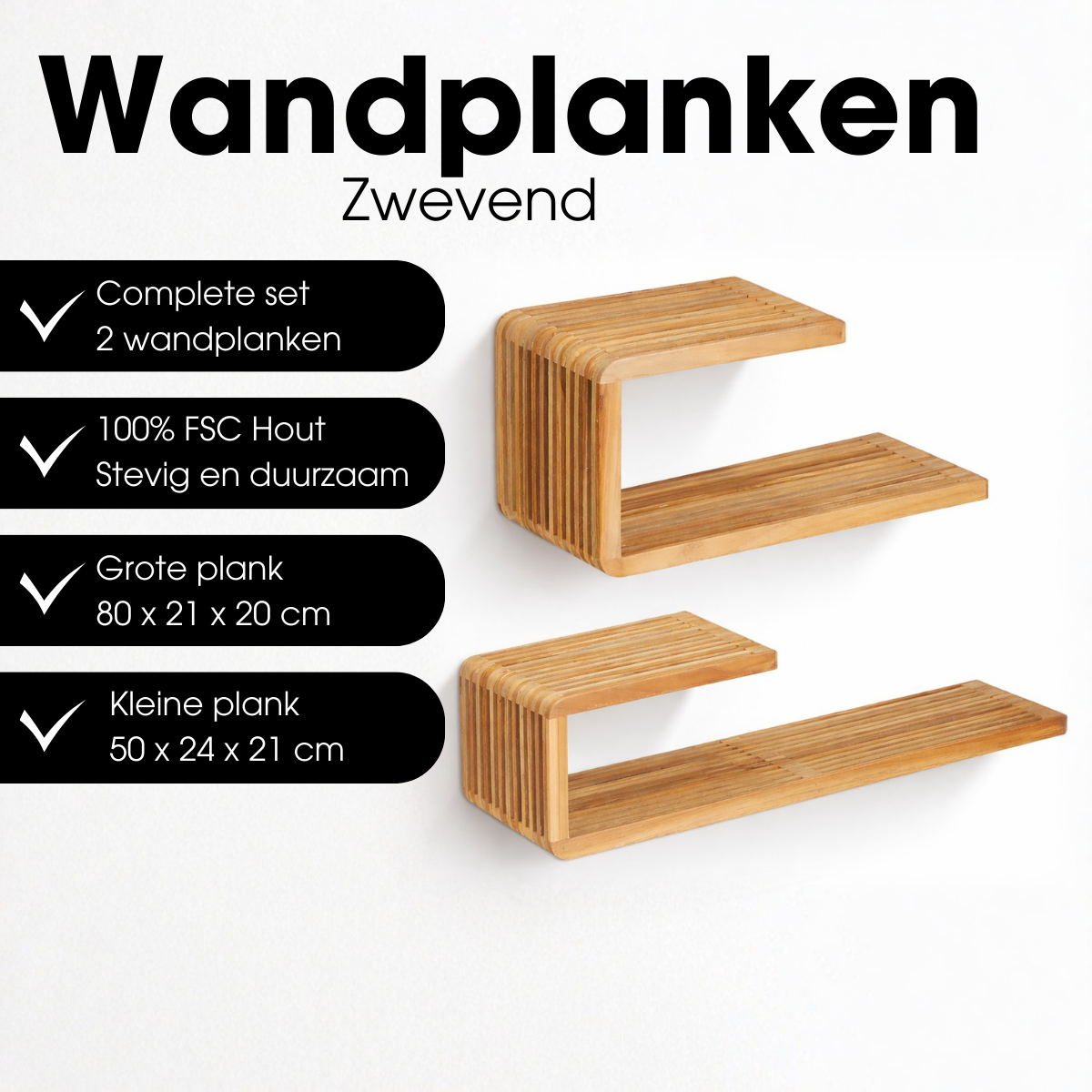 Wandplank Josha Bruin Mica Decorations
