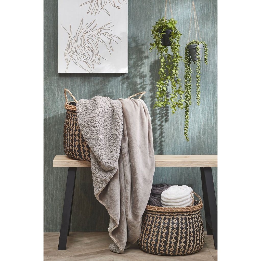 Plano Bank - L92 x B31 x H46 cm - Vurenhout - Lichtbruin Mica Decorations