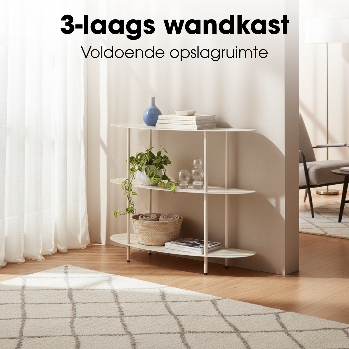 Kast  Gebroken wit Mica Decorations