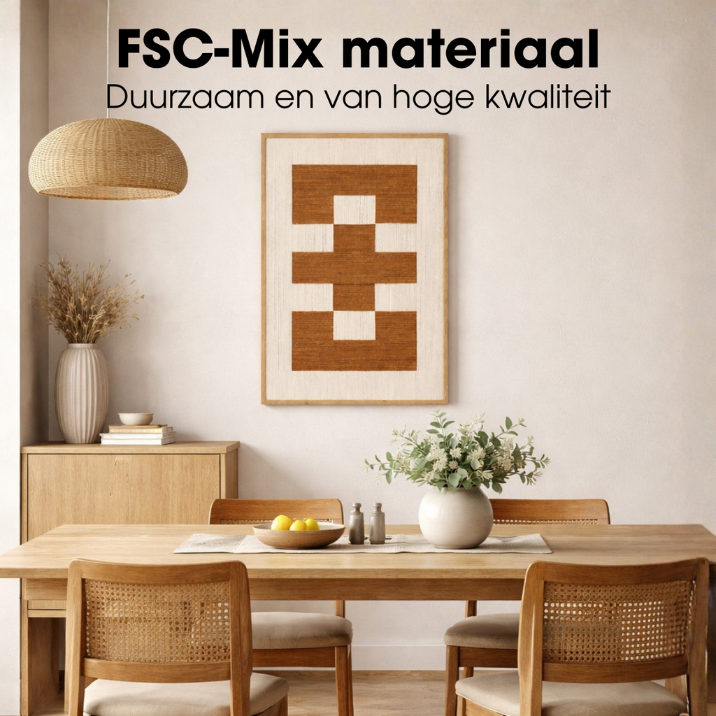 Wanddecoratie  Bruin Mica Decorations