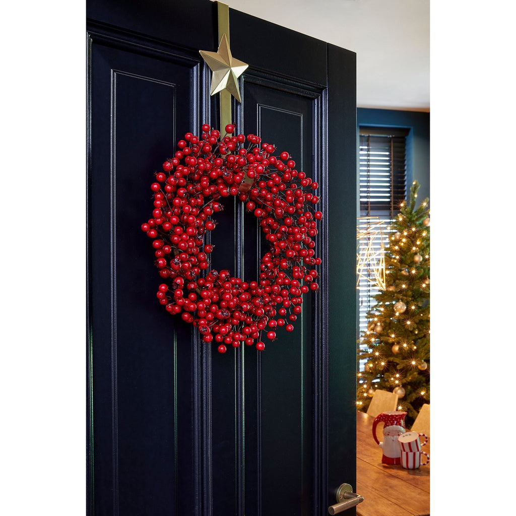 Kerstkrans  Rood Mica Decorations