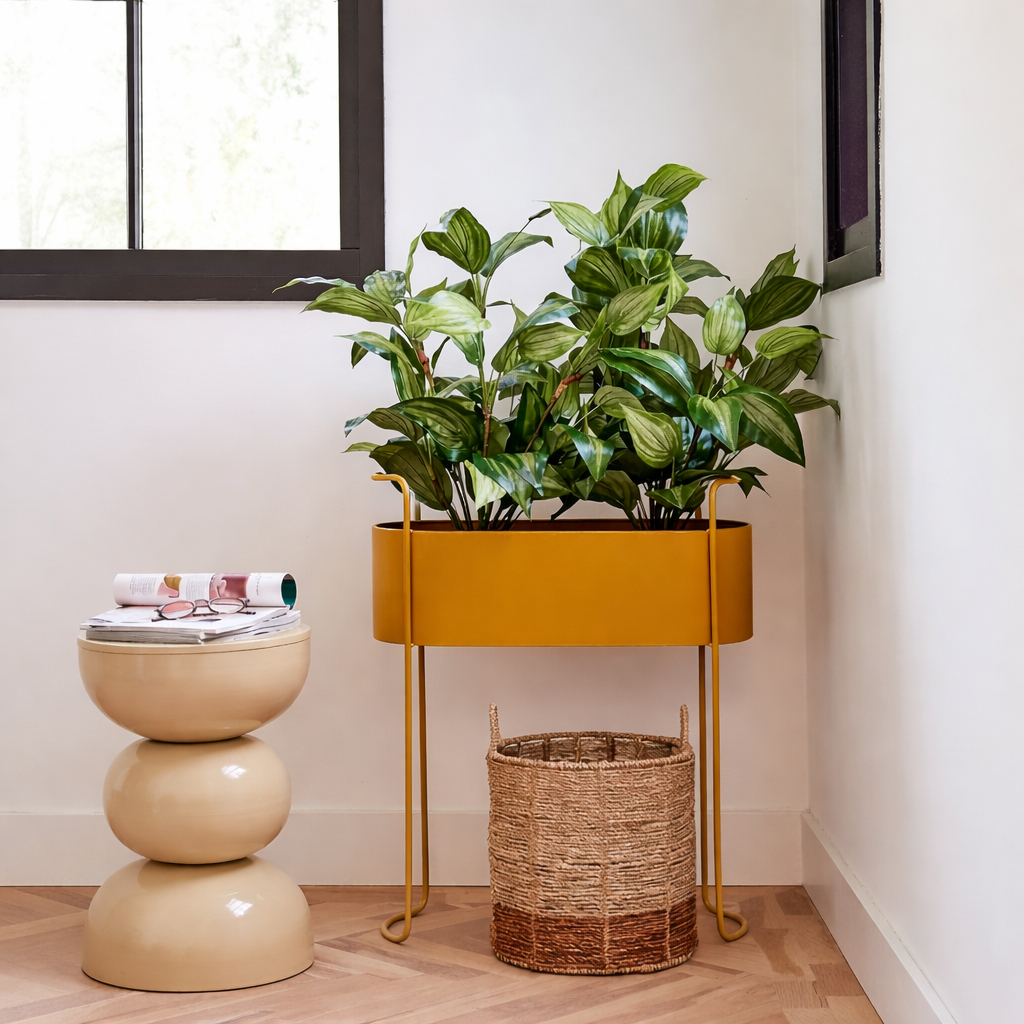Bloempot binnen Moritz Bruin Mica Decorations