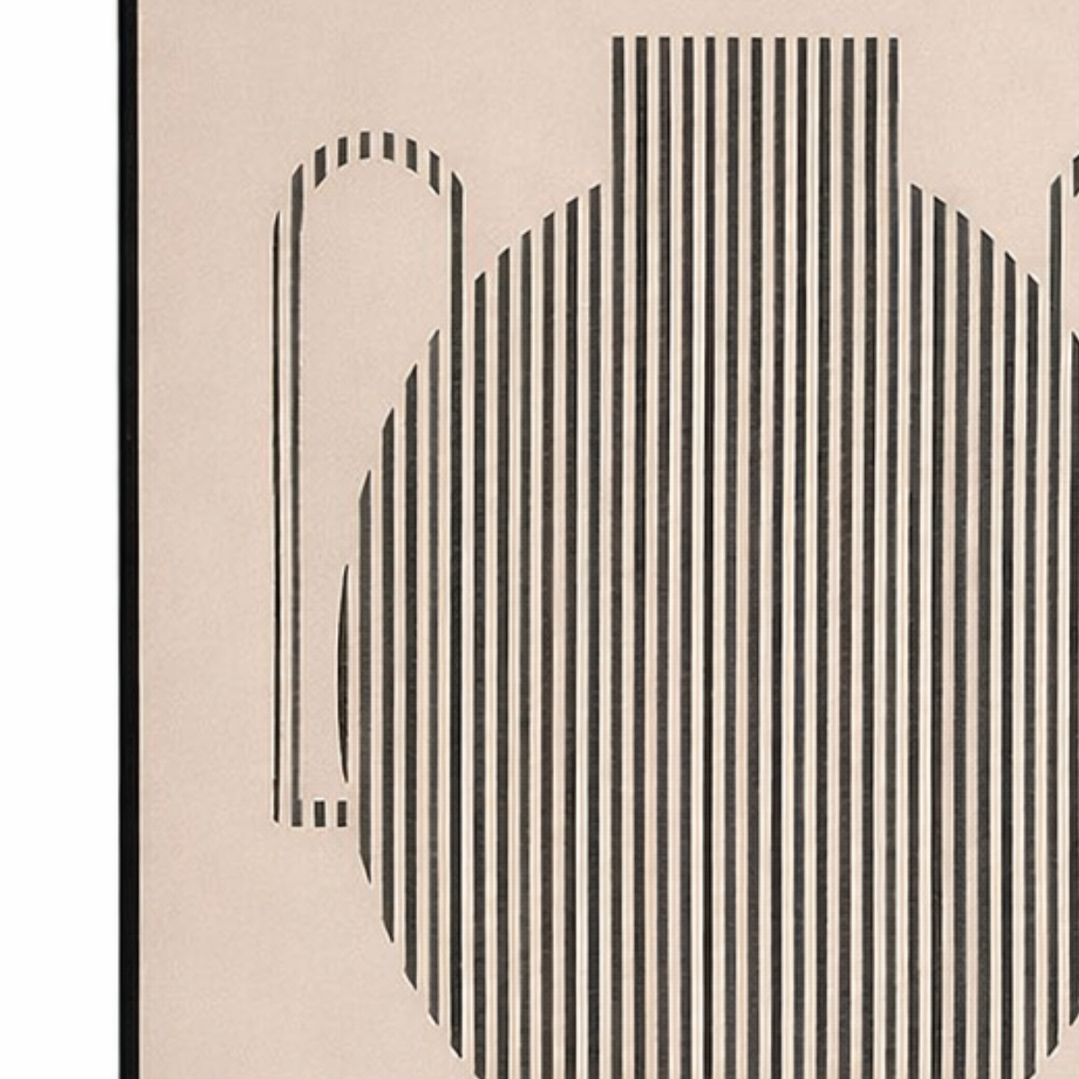 Wanddecoratie  Zwart Mica Decorations