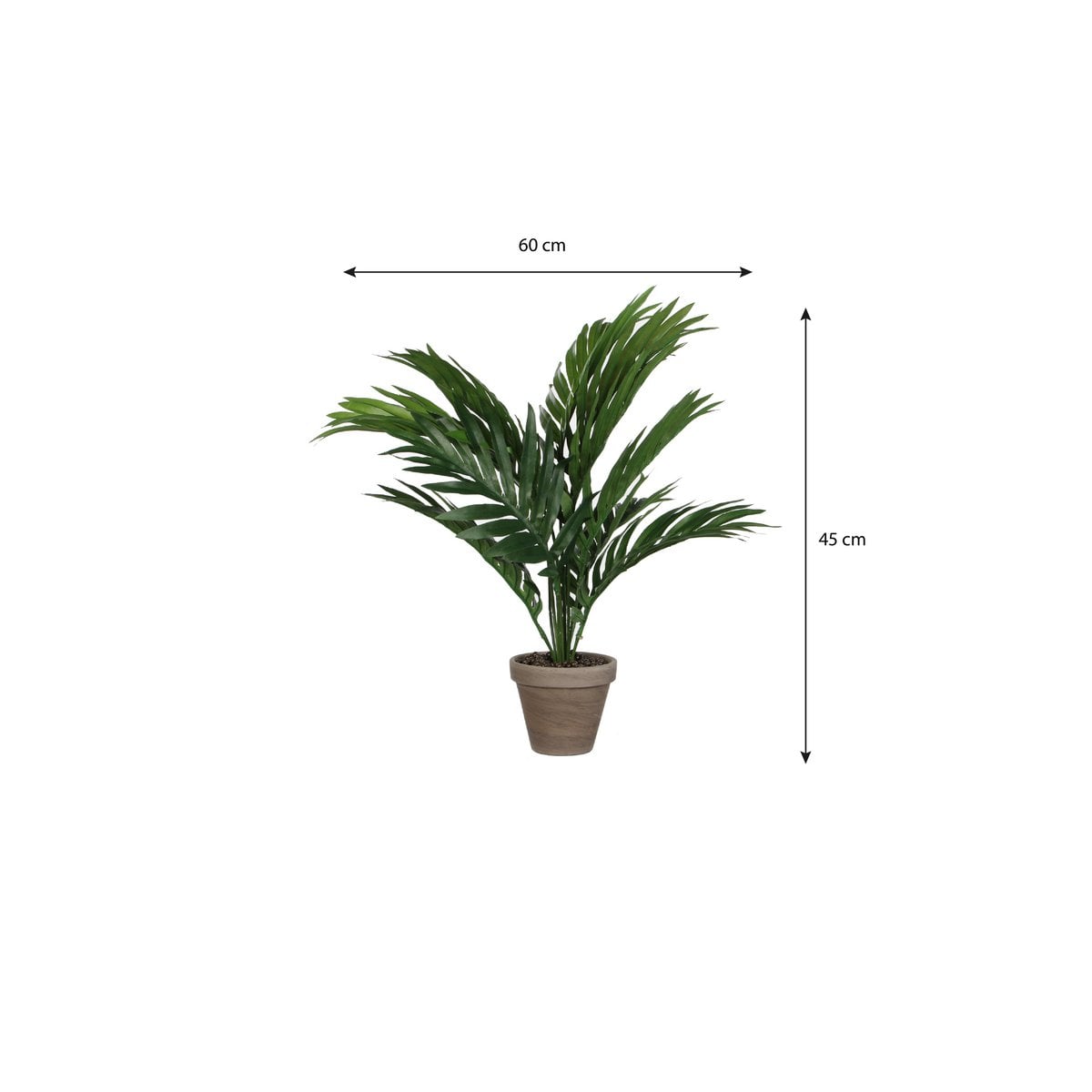 Kunstplant Areca palm Groen Mica Decorations