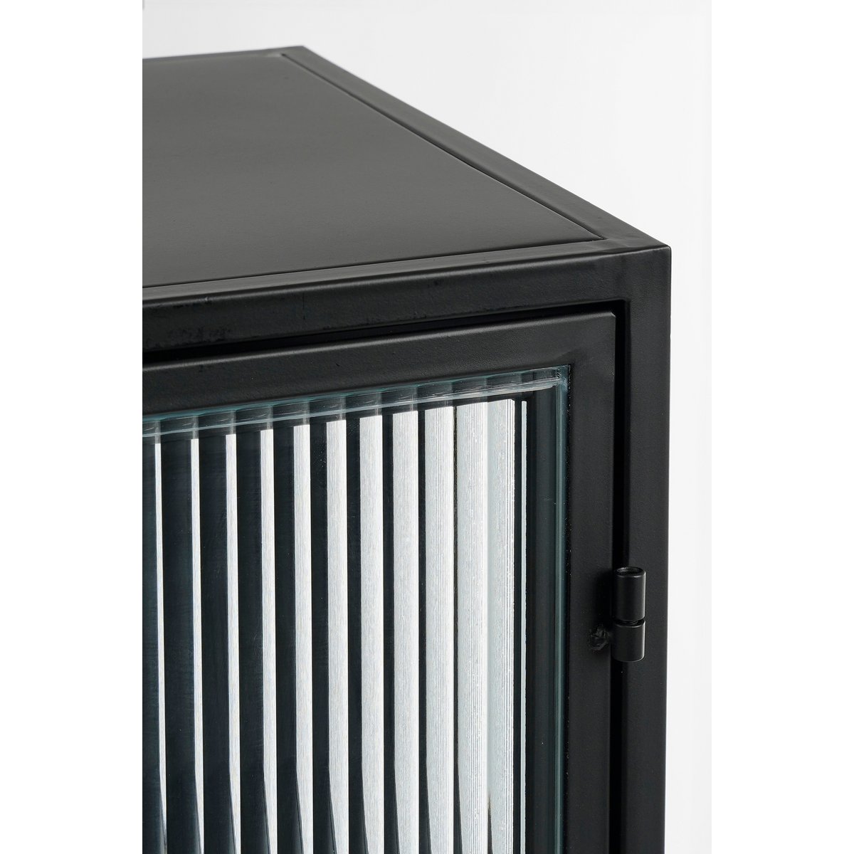 Clifton Opbergkast met Deuren - L38 x B35 x H90 cm - Metaal - Zwart