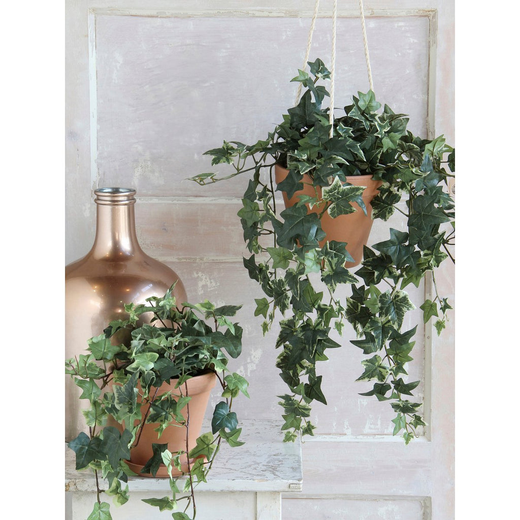 Kunst hangplant Ivy Groen Mica Decorations