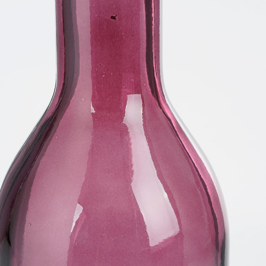 Rioja Fles Vaas - H50 x Ø15 cm - Gerecycled Glas - Bordeaux