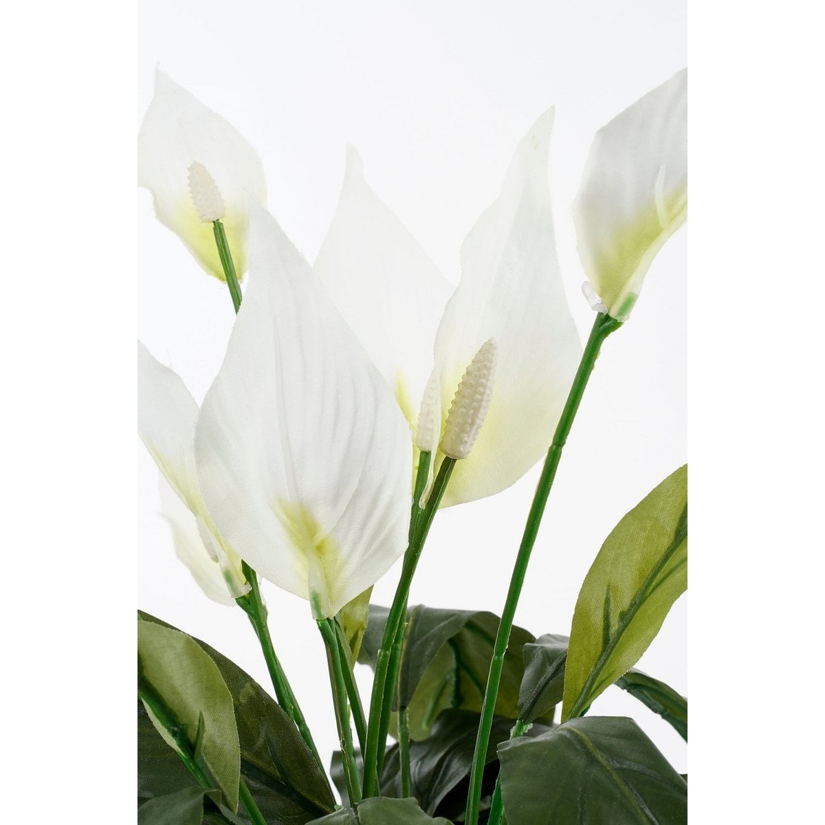 Kunstplant Spathiphyllum Wit Mica Decorations