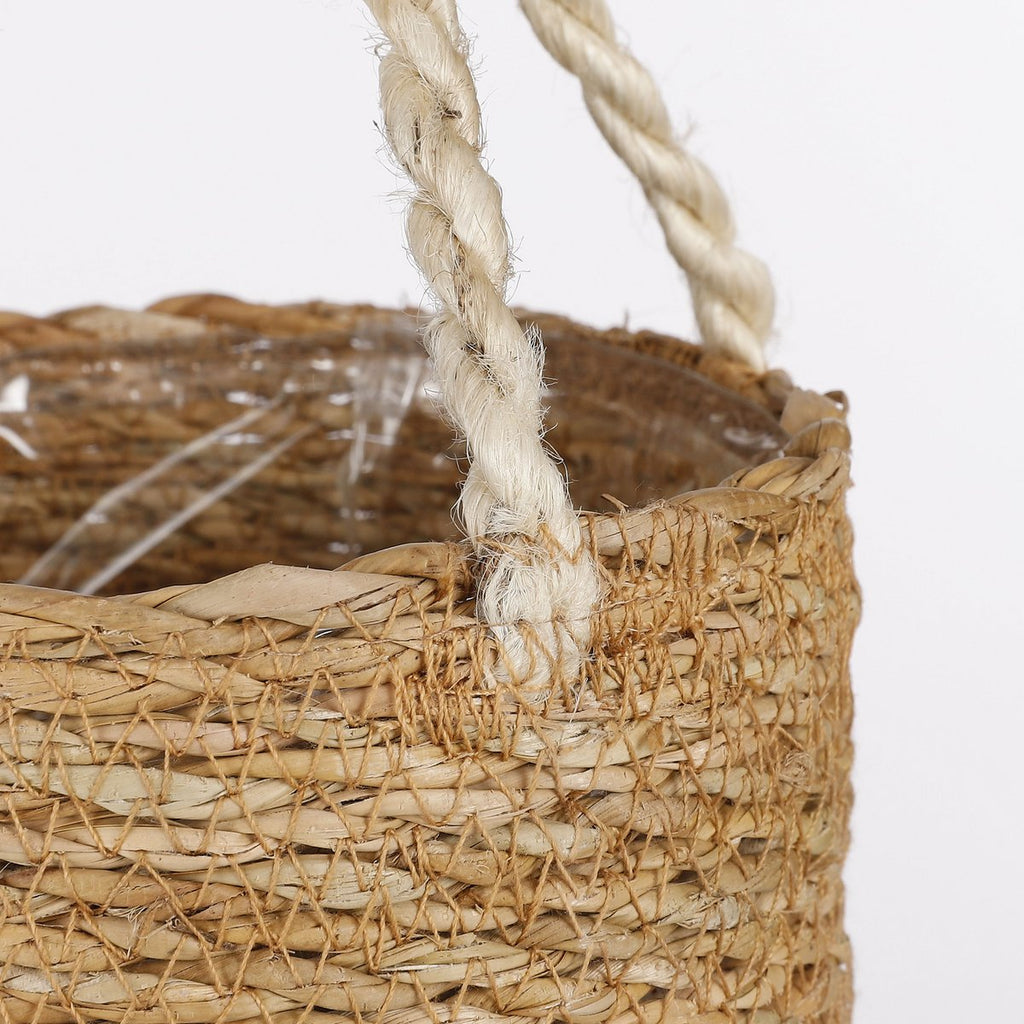 Atlantic Plantenmand - Set van 2 - H16 x Ø16 cm - Lichtbruin Mica Decorations