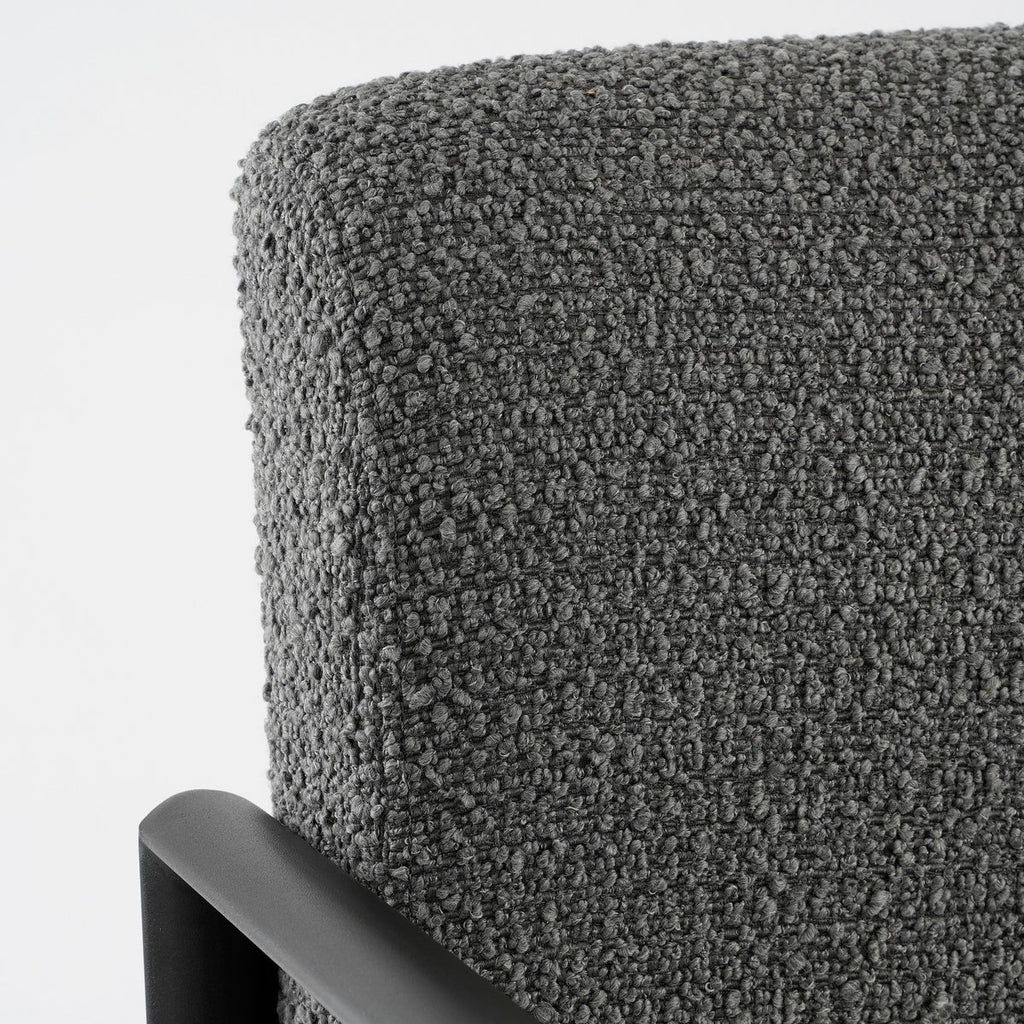 Symon Fauteuil - L72 x B69 x H81 cm - Donkergrijs