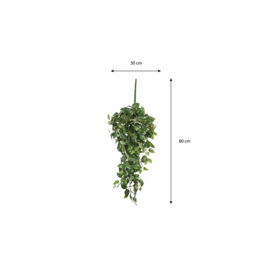 Kunst hangplant Scindapsus hanging Groen Mica Decorations