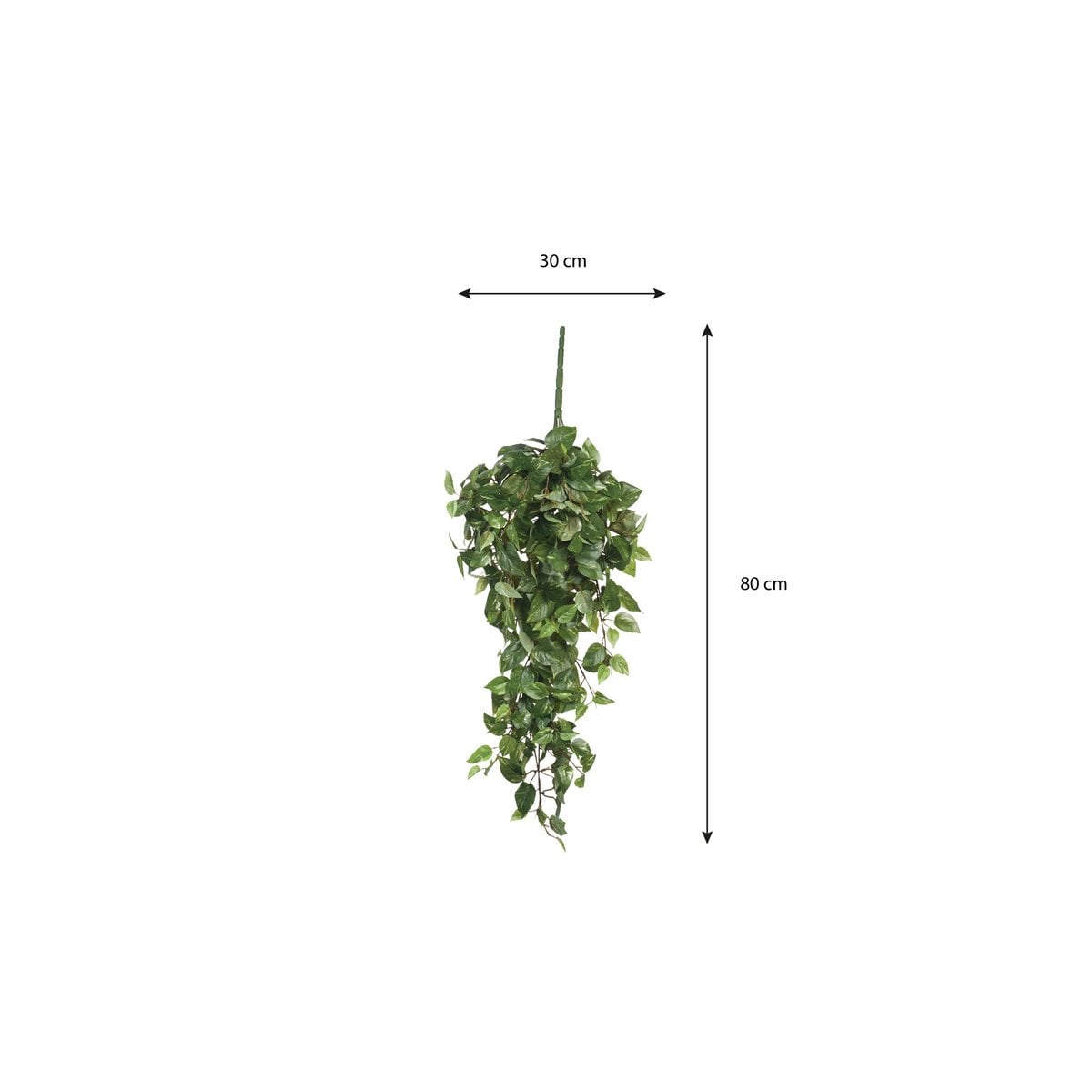 Kunst hangplant Scindapsus hanging Groen Mica Decorations
