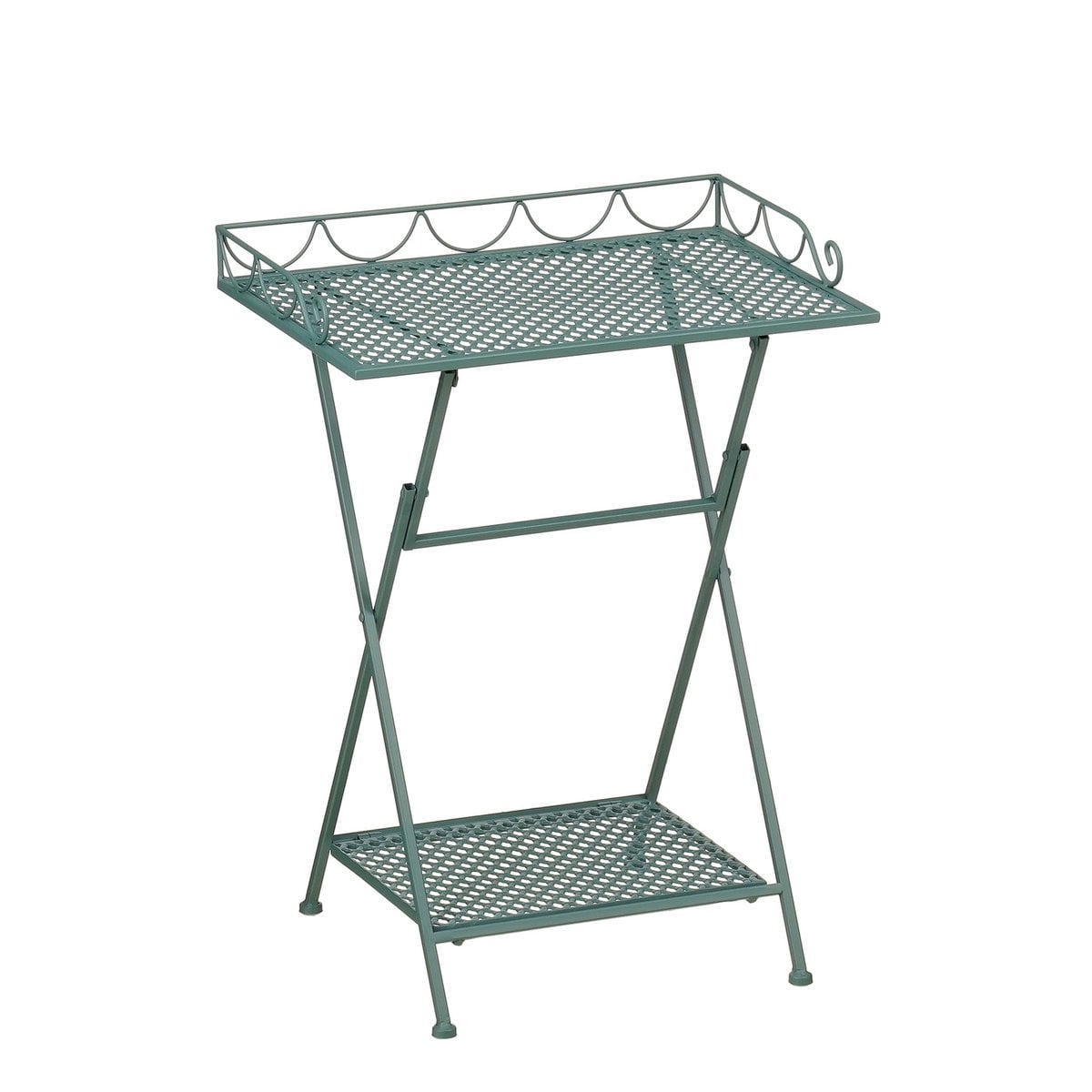 Bijzettafel buiten Marseille Groen Mica Decorations