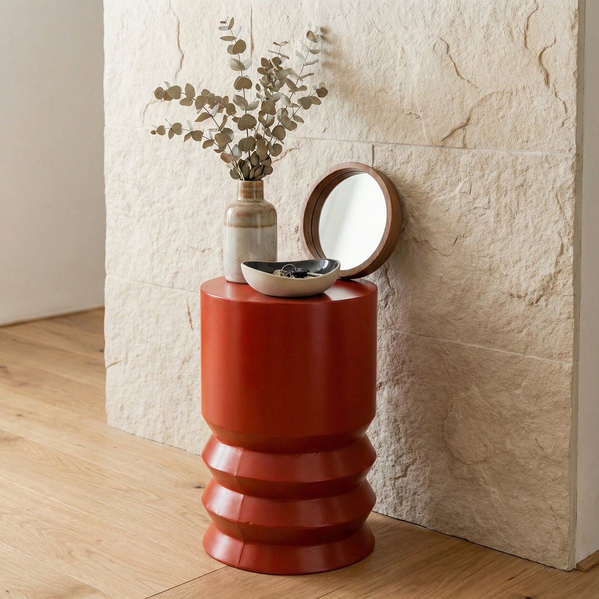 Bijzettafel Mart Rood Mica Decorations